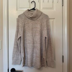 John Richmond Beige Cowl Neck Sweater